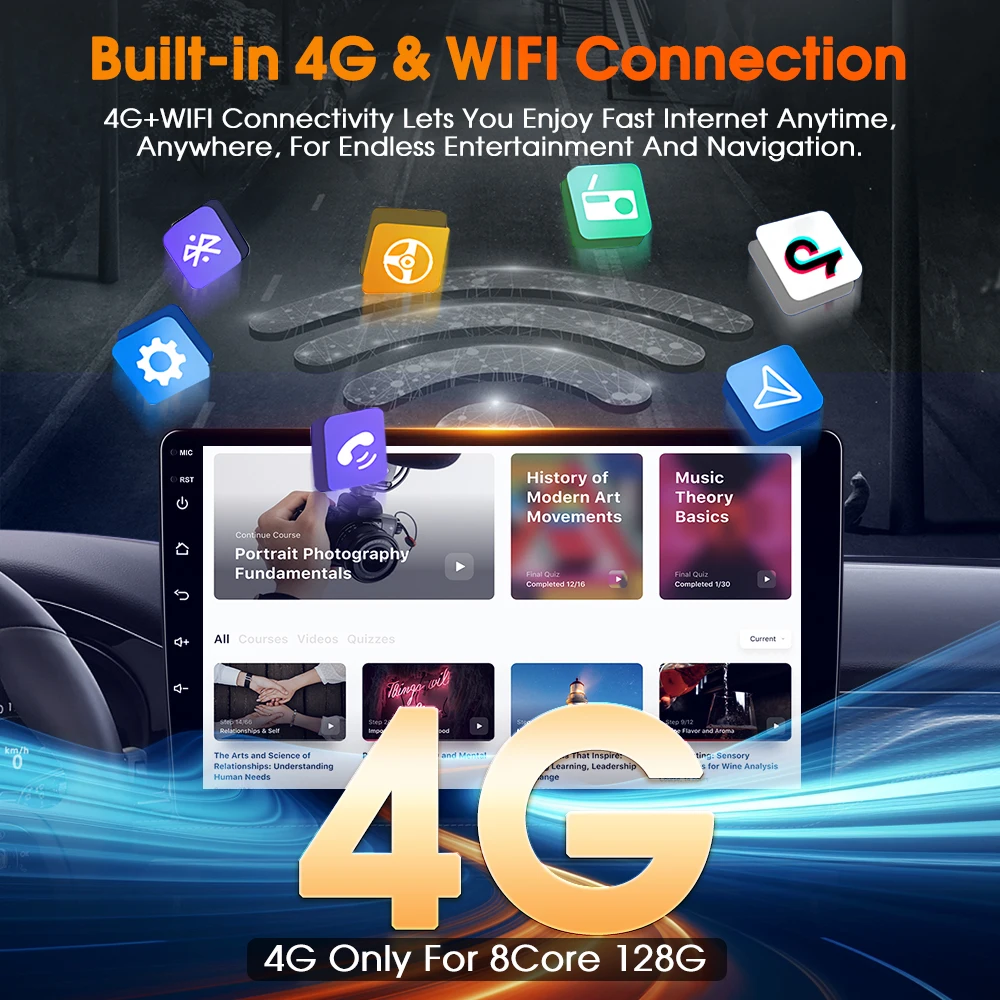 Podofo AI Voice Wireless Carplay Android Auto Radio For Renault Duster Adventurer 2019 Car Intelligent Systems BT 2din Autoradio