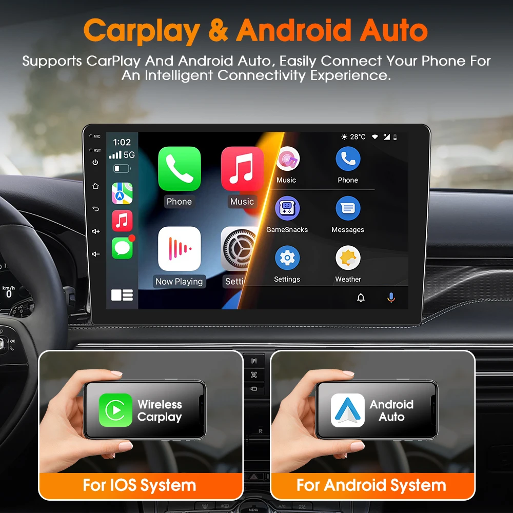 Podofo AI Voice Wireless Carplay Android Auto Radio For Renault Duster Adventurer 2019 Car Intelligent Systems BT 2din Autoradio