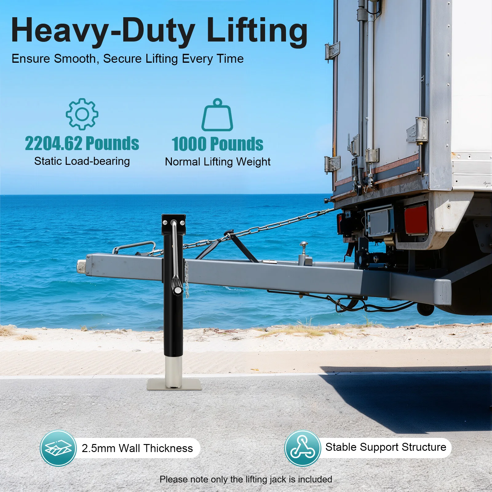 1T Heavy Duty Lifting Jack Steel Car Lifting Jack 10 inch Lift Trailer Jack Profile Floor Jack with Manual Hand Pump For Lifting