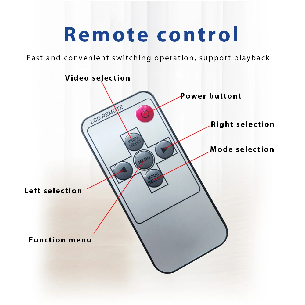 Podofo Car Monitor with 2 Channel Back-up Camera 1280*720 IP69 Waterproof Super Night Vision Reverse Monitor for Trucks Vans Bus