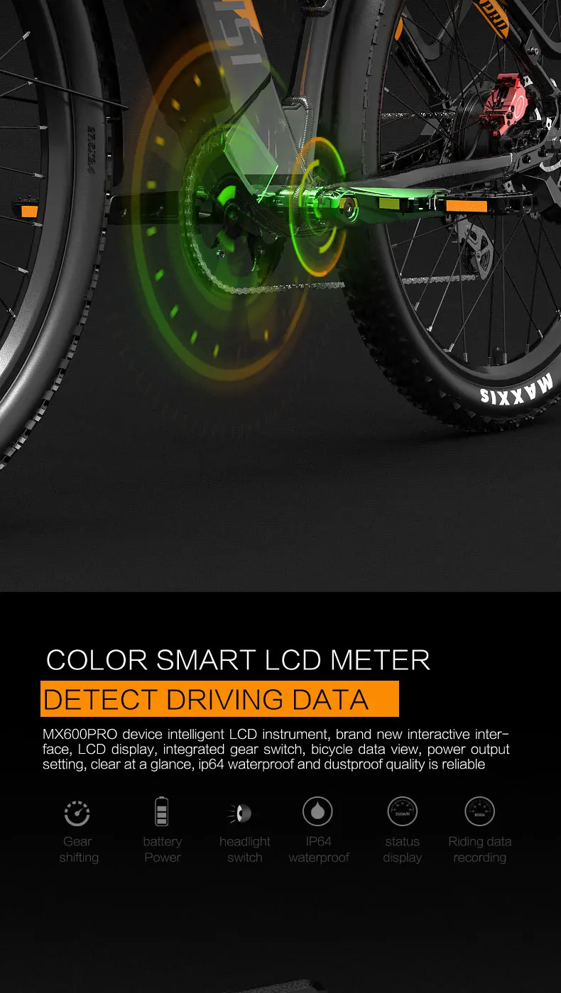 LANKELEISI MX600PRO Adult E-Bicycle  48V20AH All-terrain electric bicycle 27.5 inch Tire Urban Commuting Electric Bicycles