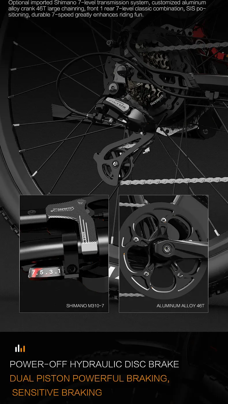 LANKELEISI MX600PRO Adult E-Bicycle  48V20AH All-terrain electric bicycle 27.5 inch Tire Urban Commuting Electric Bicycles