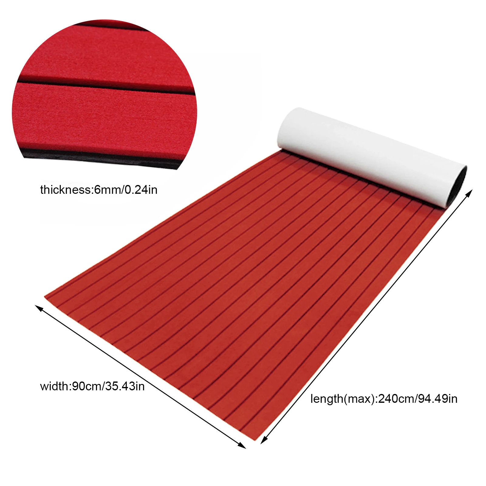 6mm Thick Foam Mat Anti-Fatigue Flooring Waterproof Non-Slip DIY Cut Soundproof for Boat Gym Home