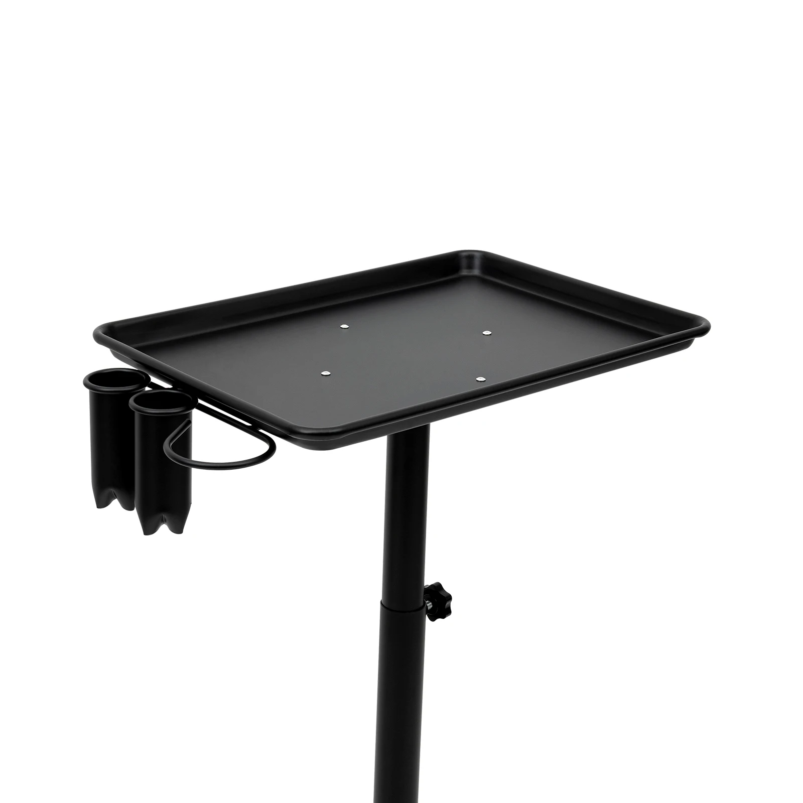 Mobile Hair Salon Trolley with Wheels 64-108cm Height Adjustable Beauty Cart for Barber Tools Scissors Hair Dryer