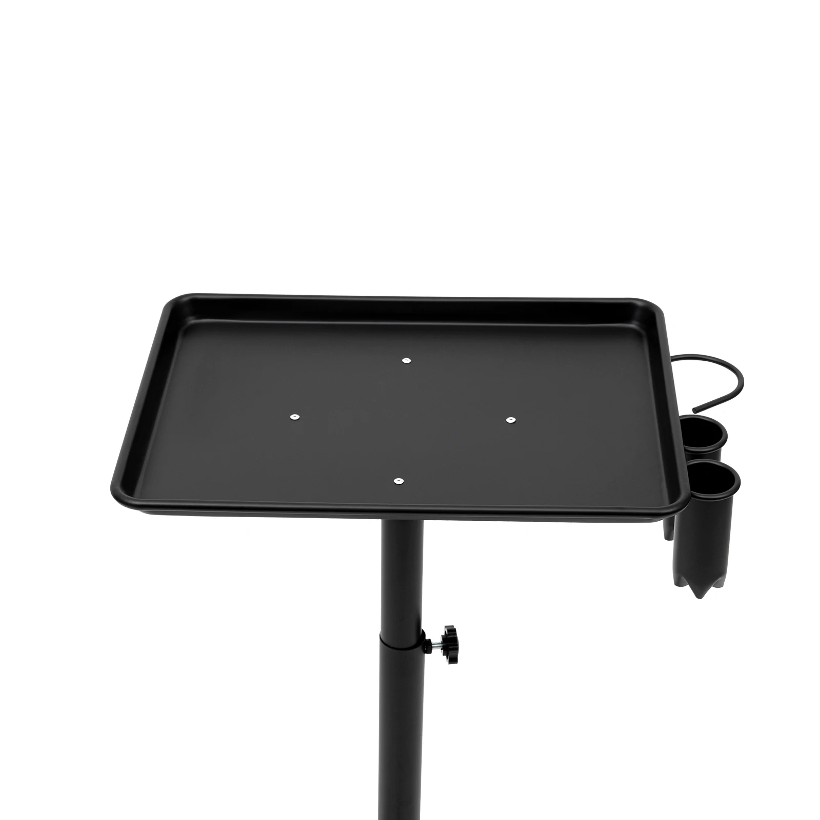 Mobile Hair Salon Trolley with Wheels 64-108cm Height Adjustable Beauty Cart for Barber Tools Scissors Hair Dryer