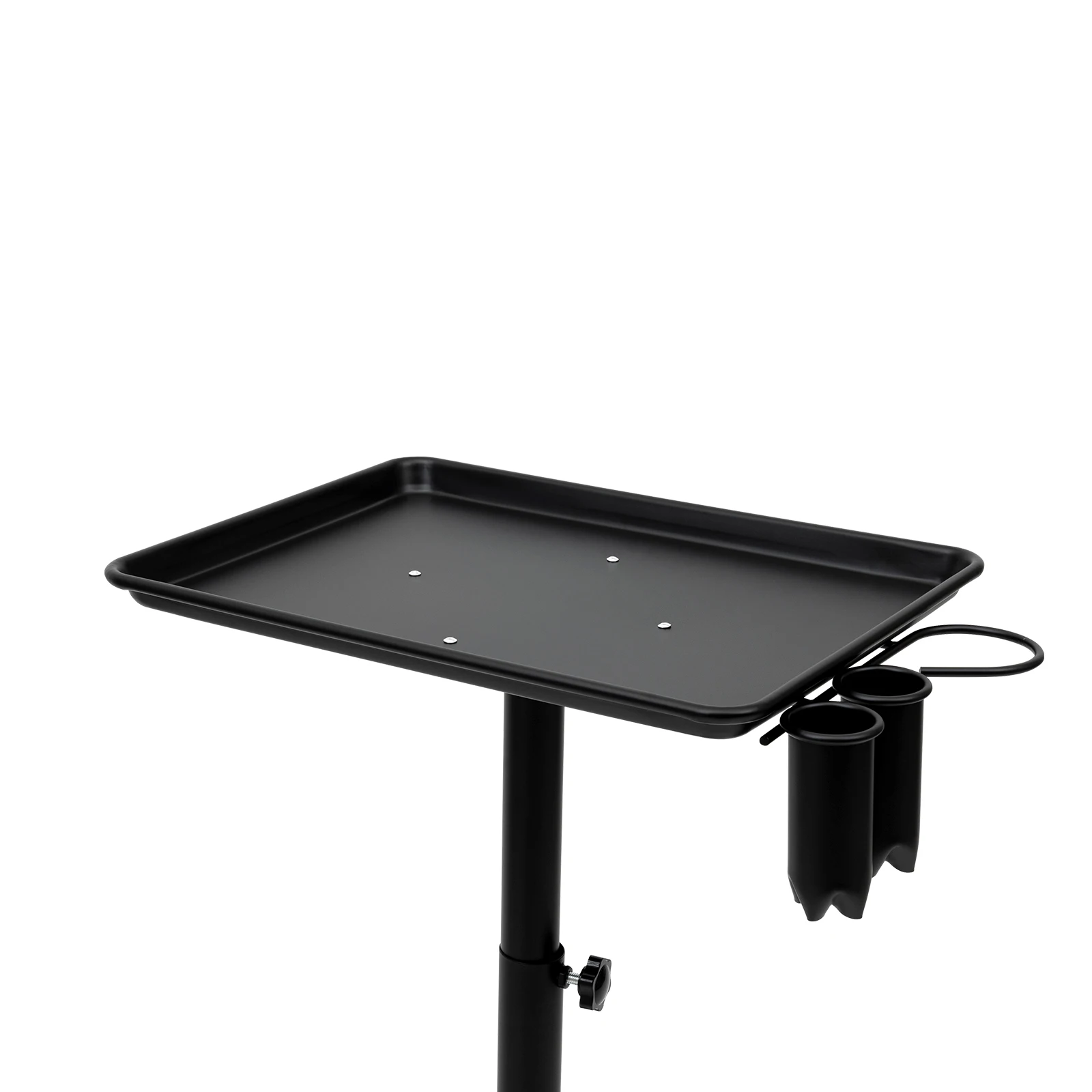 Mobile Hair Salon Trolley with Wheels 64-108cm Height Adjustable Beauty Cart for Barber Tools Scissors Hair Dryer