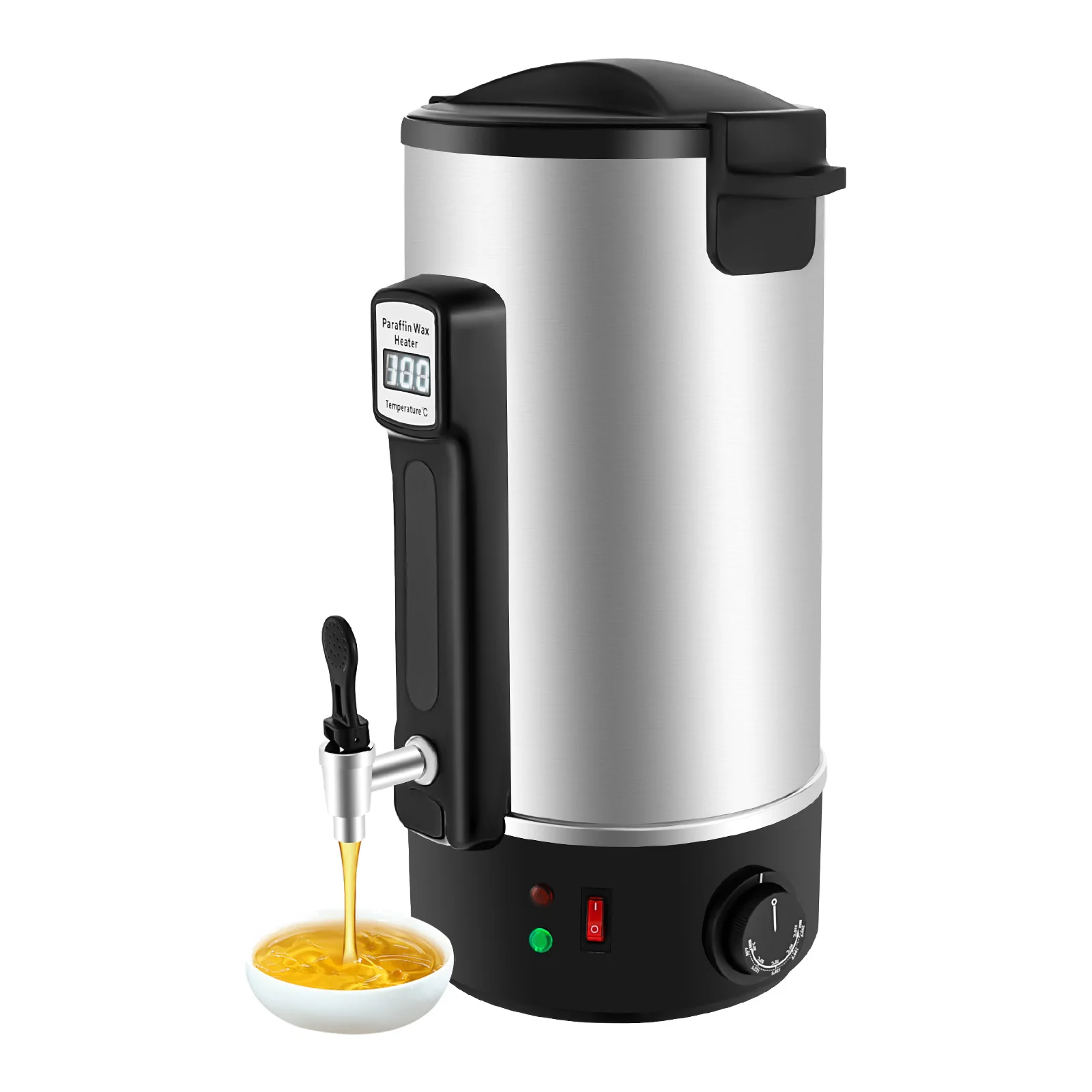 1100W Wax Melter 11.41Qt Candle Wax Melter 86℉-230℉ 201 Stainless Steel Wax Melting Tool Professional Candle Making