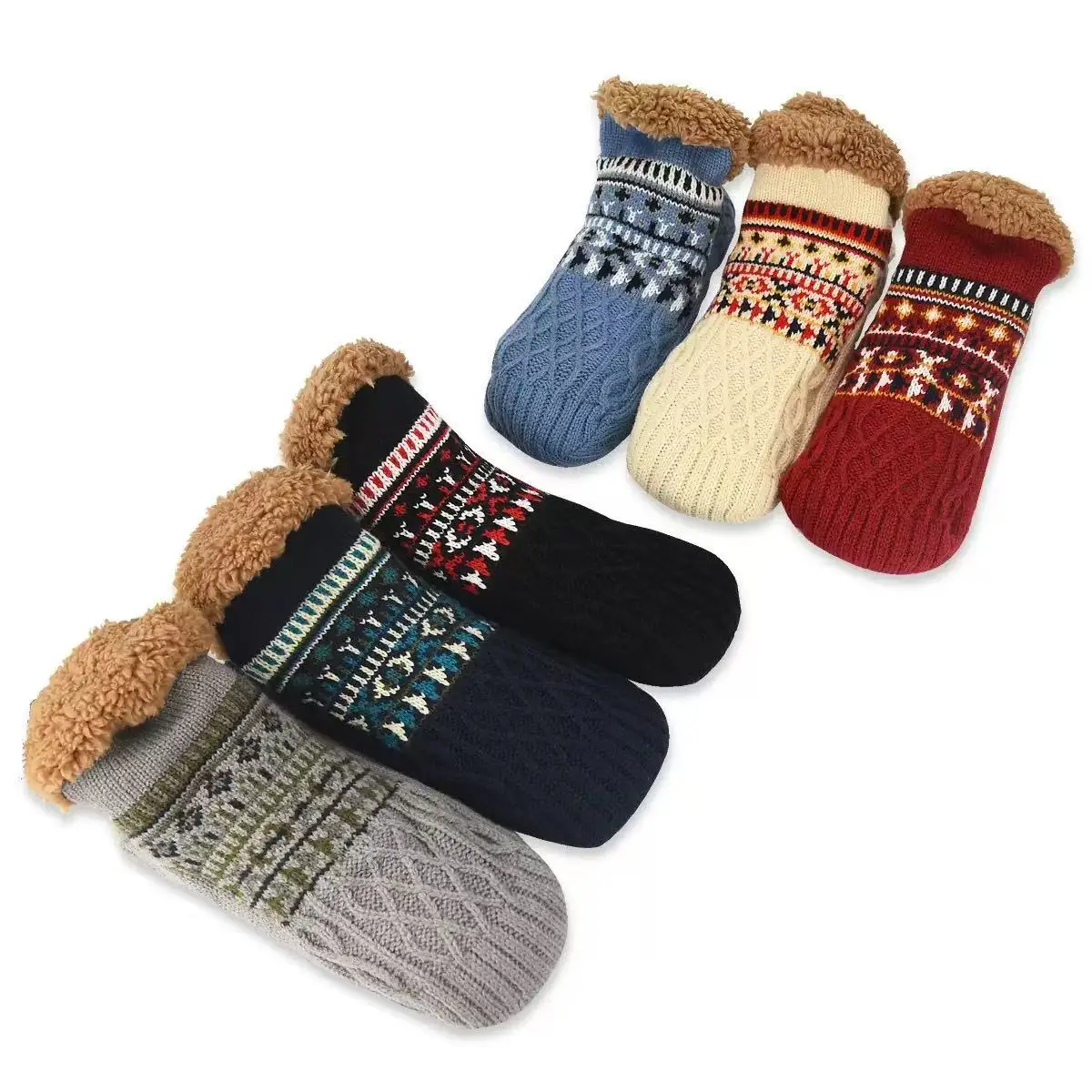 2025 Unisex Fall and Winter Floor Socks Warm Women Men Thicken Snow Socks Sleep Carpet Socks Slippers Socks Non-slip Yoga Socks
