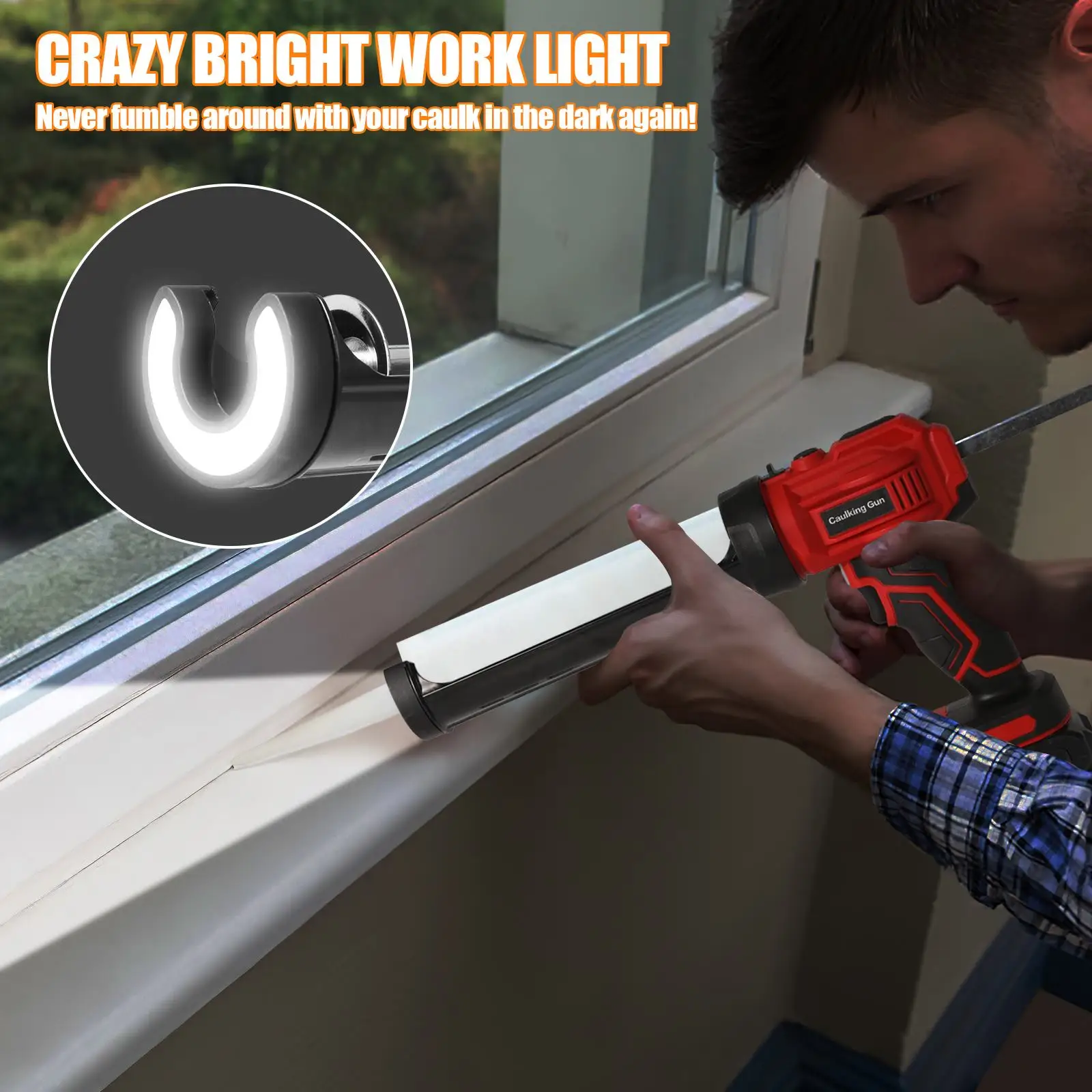 Cordless Electric Glue Gun Glass Glue Caulking Gun 4 Speeds Wireless Doors and Windows Sewing Glue Tool for Makita 18V Battery