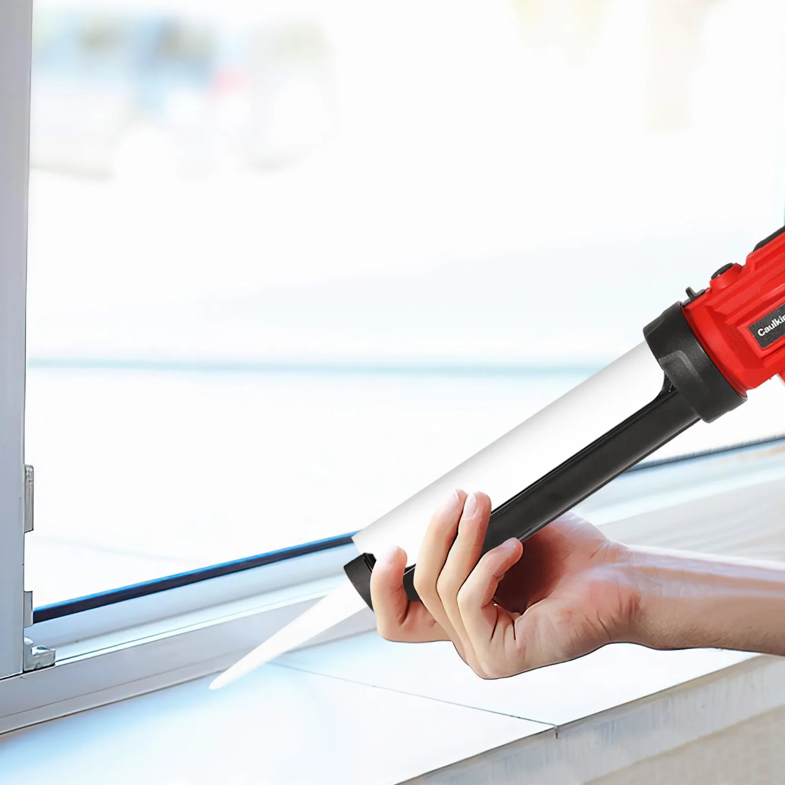 Cordless Electric Glue Gun Glass Glue Caulking Gun 4 Speeds Wireless Doors and Windows Sewing Glue Tool for Makita 18V Battery