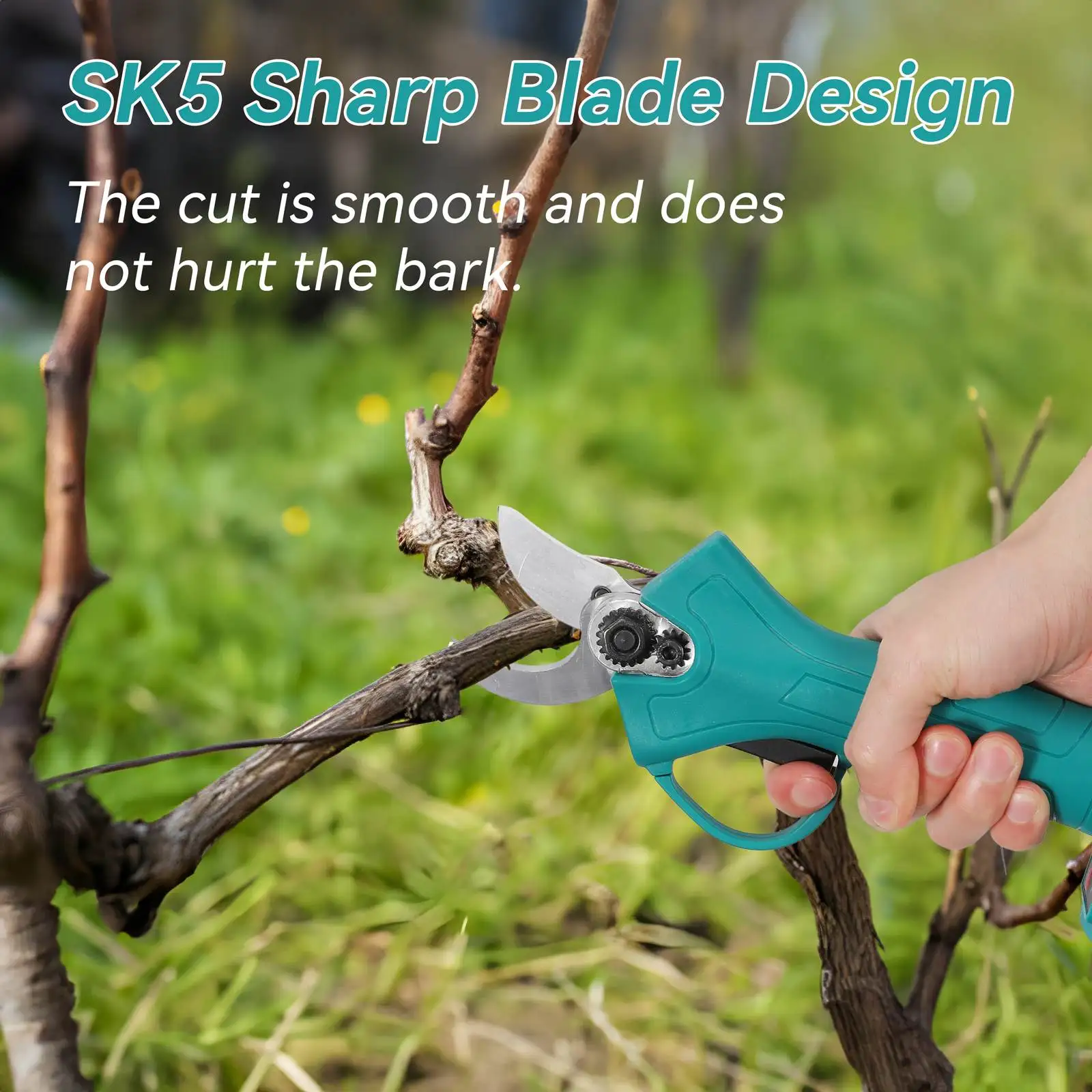 25mm Brushless Electric Pruning Shears Garden Fruit Tree Bonsai Cordless Electric Garden Scissors Garden Tool for Makita Battery