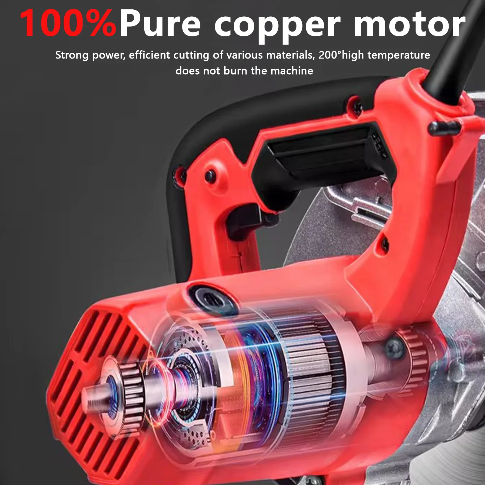 220V Multifunctional Electric Cutter Desktop High Power Cutter Guideway Cutting Machine Saw for Wood Metal Steel Aluminum