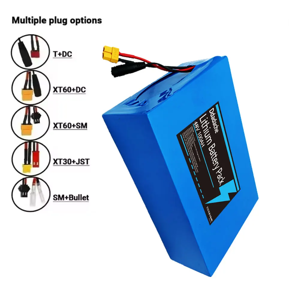 New Class  48V 40Ah 18650 13S8P Lithium Battery Pack with Built-in 50A 2000W High Power BMS