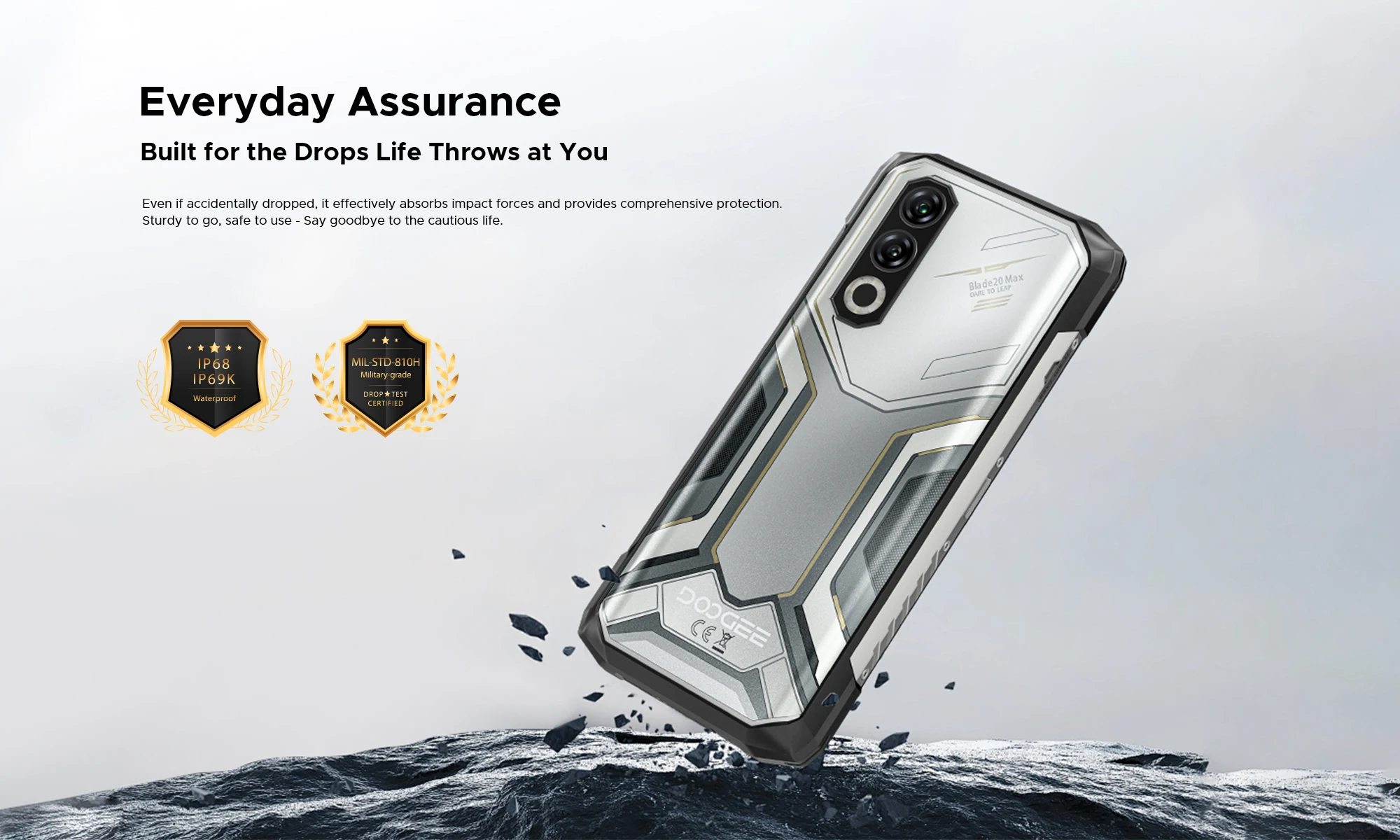 Phone robust DOOGEE Blade20 Max "120Hz 36 Go RAM (12 24) 1 To ROM Gemini AI battery 11800 mAh Smartphones Android 15