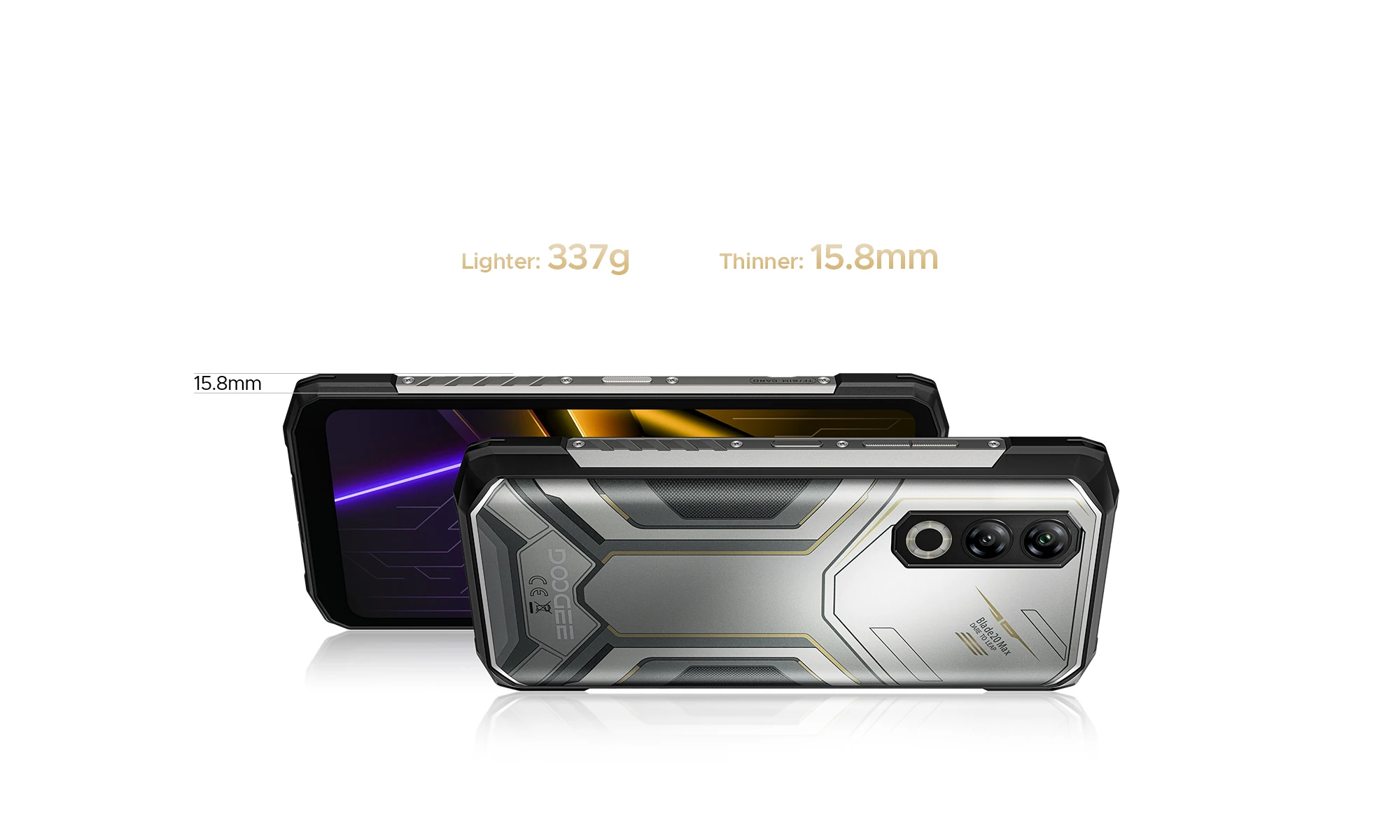 Phone robust DOOGEE Blade20 Max "120Hz 36 Go RAM (12 24) 1 To ROM Gemini AI battery 11800 mAh Smartphones Android 15