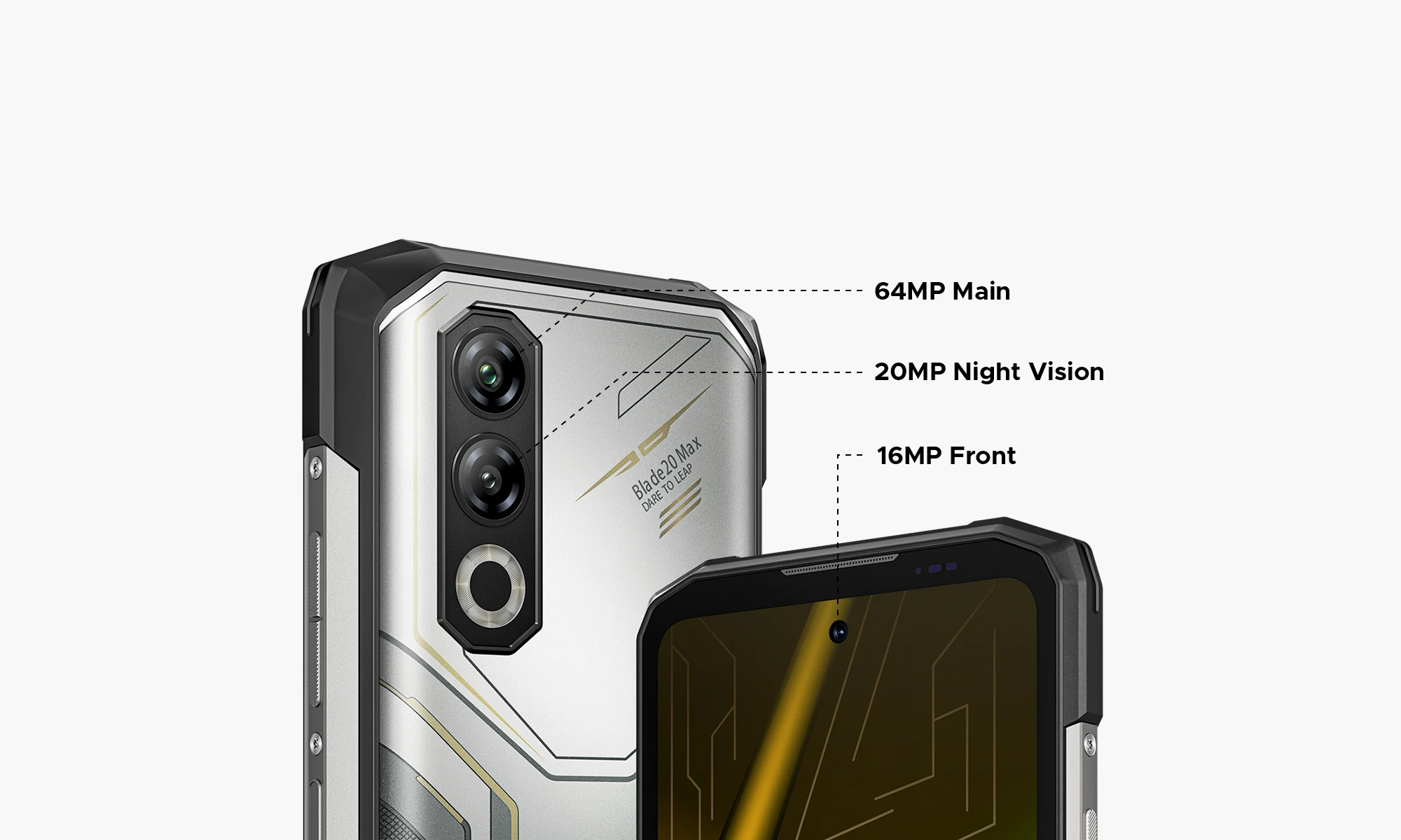 Phone robust DOOGEE Blade20 Max "120Hz 36 Go RAM (12 24) 1 To ROM Gemini AI battery 11800 mAh Smartphones Android 15
