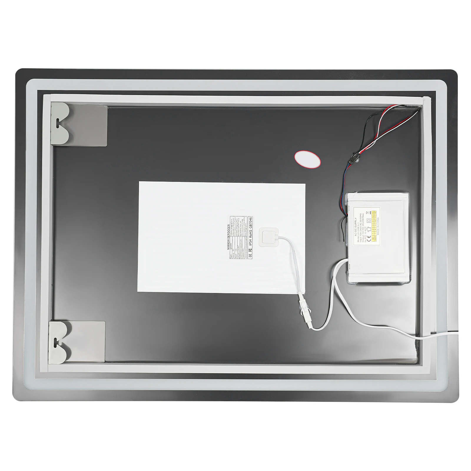 Smart LED Bathroom Vanity Mirror 50x70/60x80/70x90cm- Anti-Fog Dimmable with Time/Temp Display & Touch Control & Memory Function