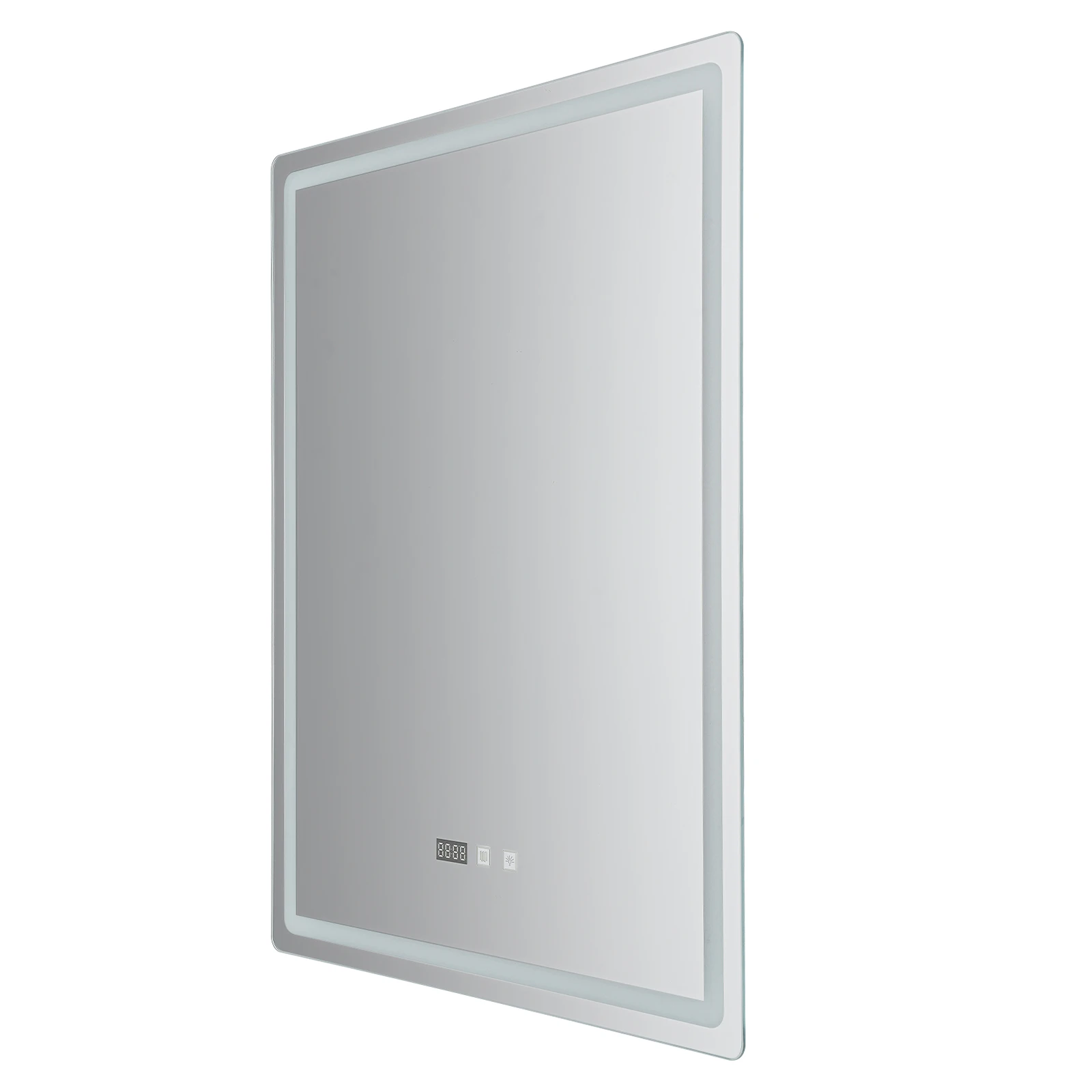 Smart LED Bathroom Vanity Mirror 50x70/60x80/70x90cm- Anti-Fog Dimmable with Time/Temp Display & Touch Control & Memory Function