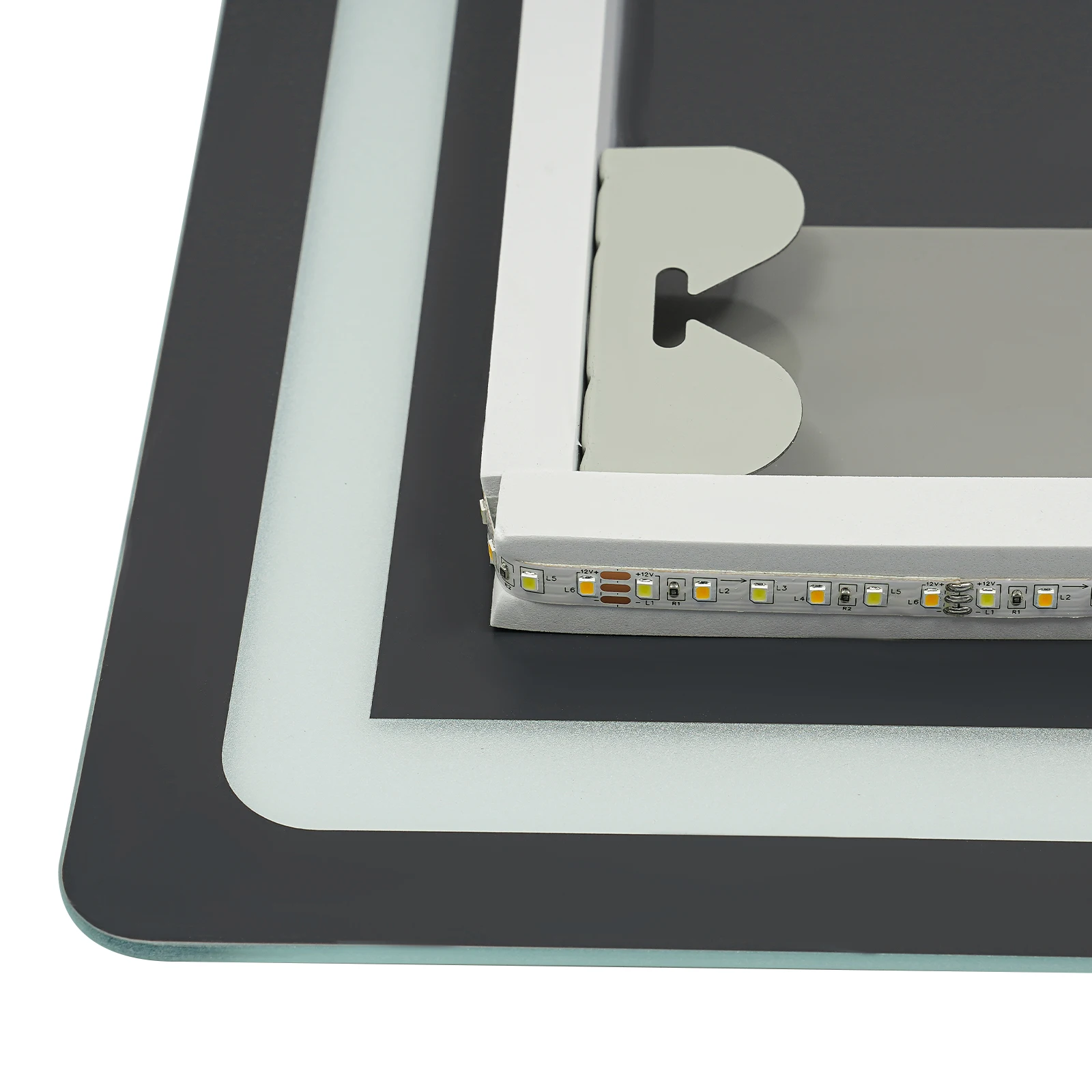 Smart LED Bathroom Vanity Mirror 50x70/60x80/70x90cm- Anti-Fog Dimmable with Time/Temp Display & Touch Control & Memory Function