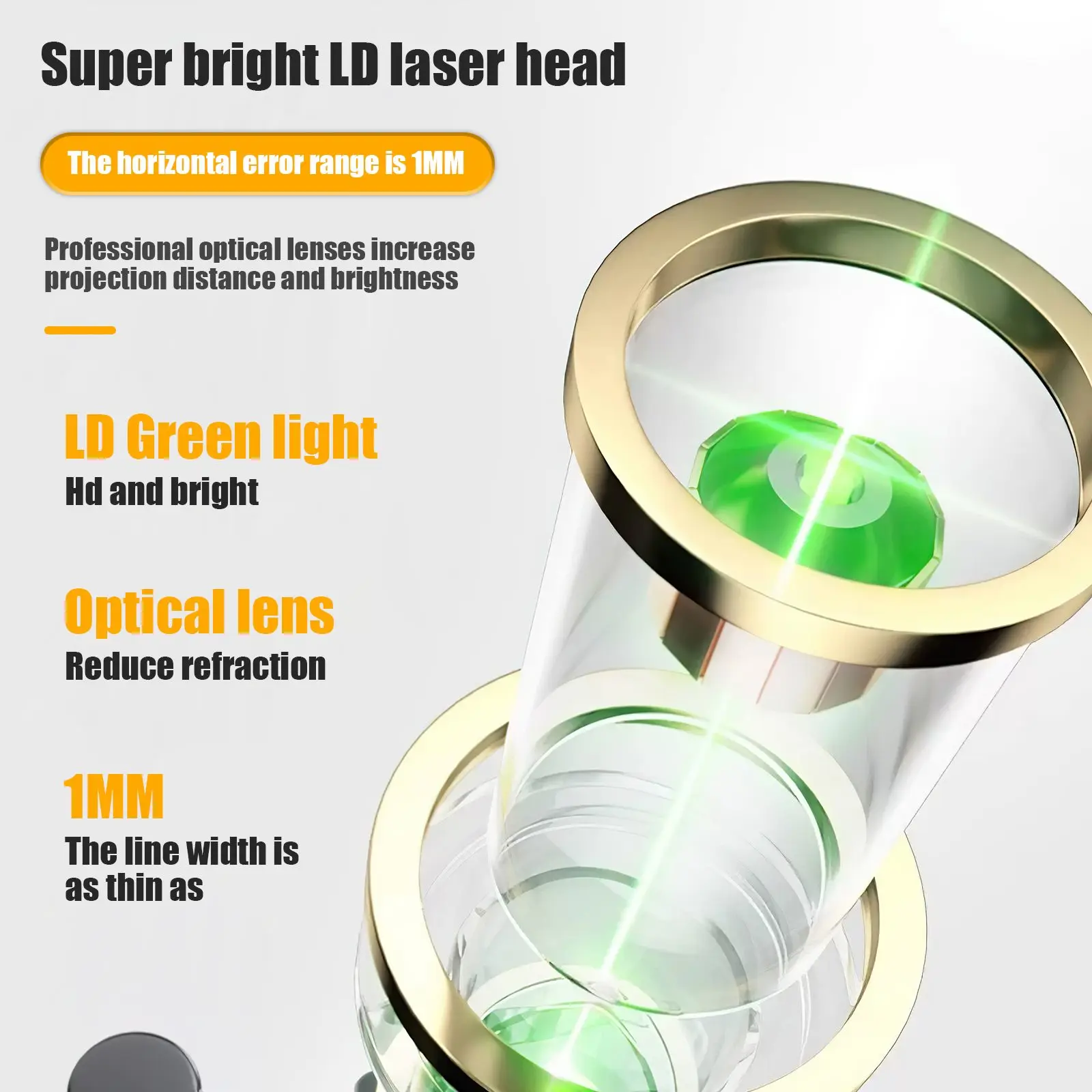 OWJHE 12 Lines 3 Sides 360 Degree Vertical Laser Level Green Meter IP65 Proof Cross Line Tool With 12V Lithium Battery Charger
