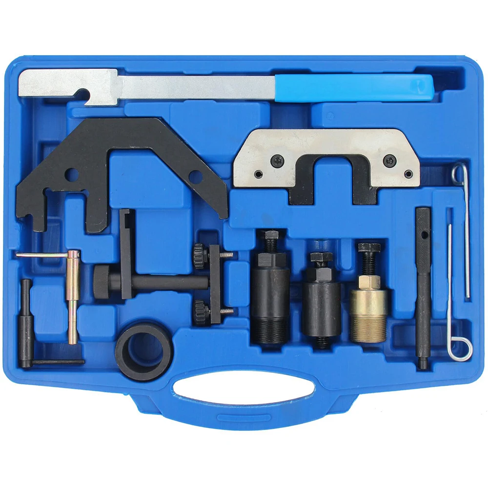 Podofo Timing Tool Kit Locking Setting for BMW M41-M57 E66 Diesel Engine Land Rover with Storage Box