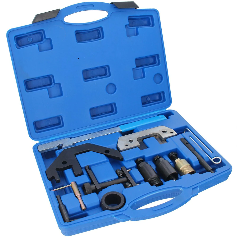 Podofo Timing Tool Kit Locking Setting for BMW M41-M57 E66 Diesel Engine Land Rover with Storage Box