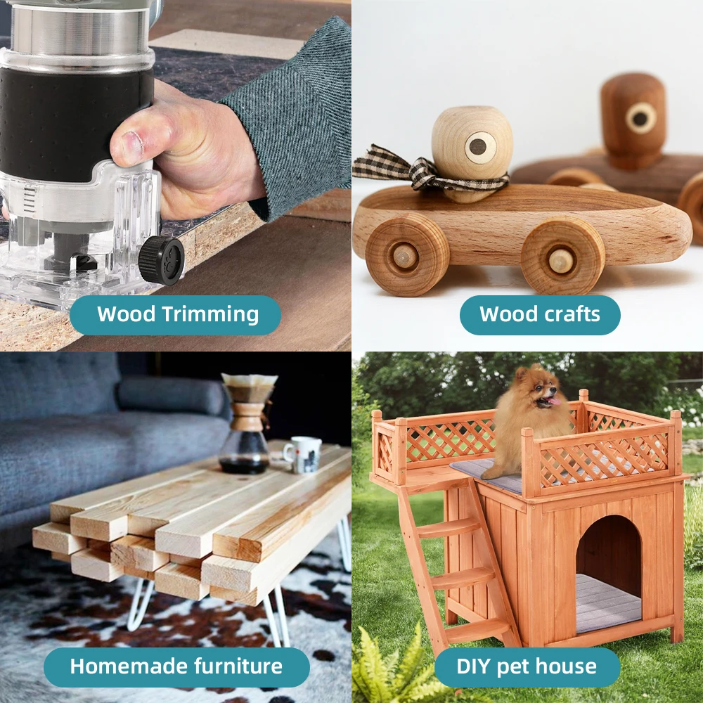 OWJHE 5 Speeds Brushless Electric Hand Trimmer Cordless Wood Router Woodworking Engraving Milling Cutter for Makita 18V Battery