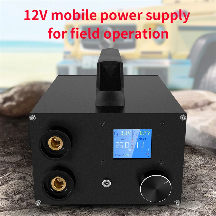 250 Gears Spots Welding Machine Double Capacitors Energy Storage Dual-pulse Welding 0.3mm Nickel face 18650 Battery Spot Welder