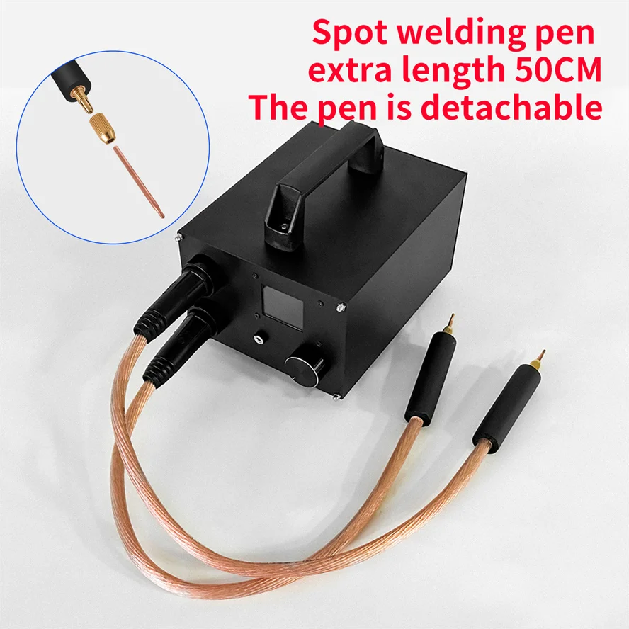 250 Gears Spots Welding Machine Double Capacitors Energy Storage Dual-pulse Welding 0.3mm Nickel face 18650 Battery Spot Welder