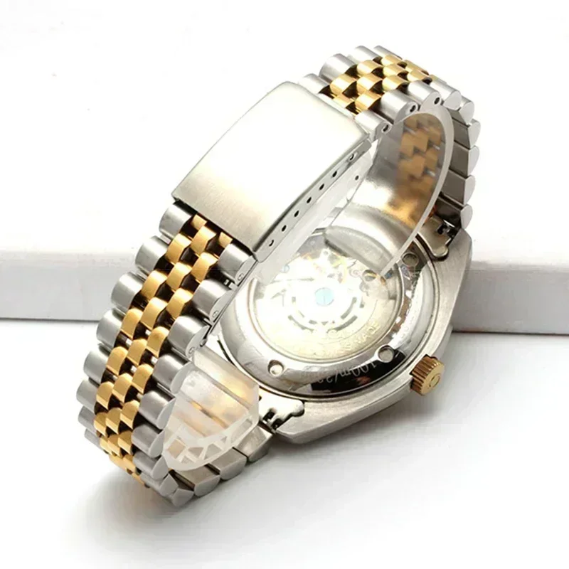 Luxury Curved End Watch Band for Rolex DATEJUST Jubilee Stainless Steel Bracelet Accessories 18mm 19mm 20mm 21mm Metal Belt
