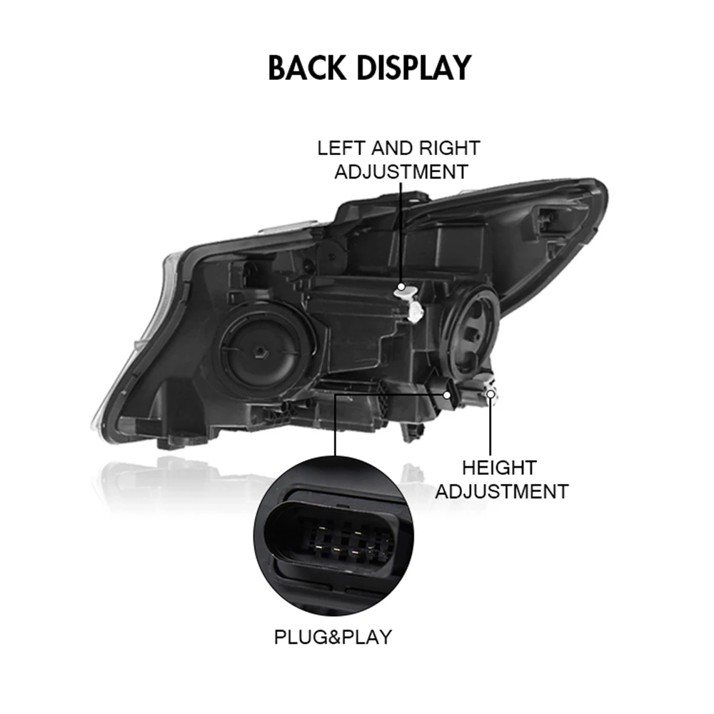 Pair LED DRL Running Lamp Headlight Assembly For  Mercedes Benz Vito V-Class W447 Metris 2017 2018 2019 2021 2022 Halogen Headlamp