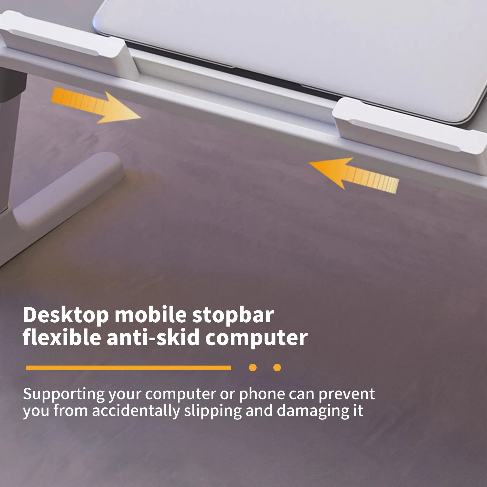 Portable Tiltable Laptop Table Height And Angle Adjustment For Bed Sofa Windowsill Ergonomic Design 2 Barriers Foldable Design