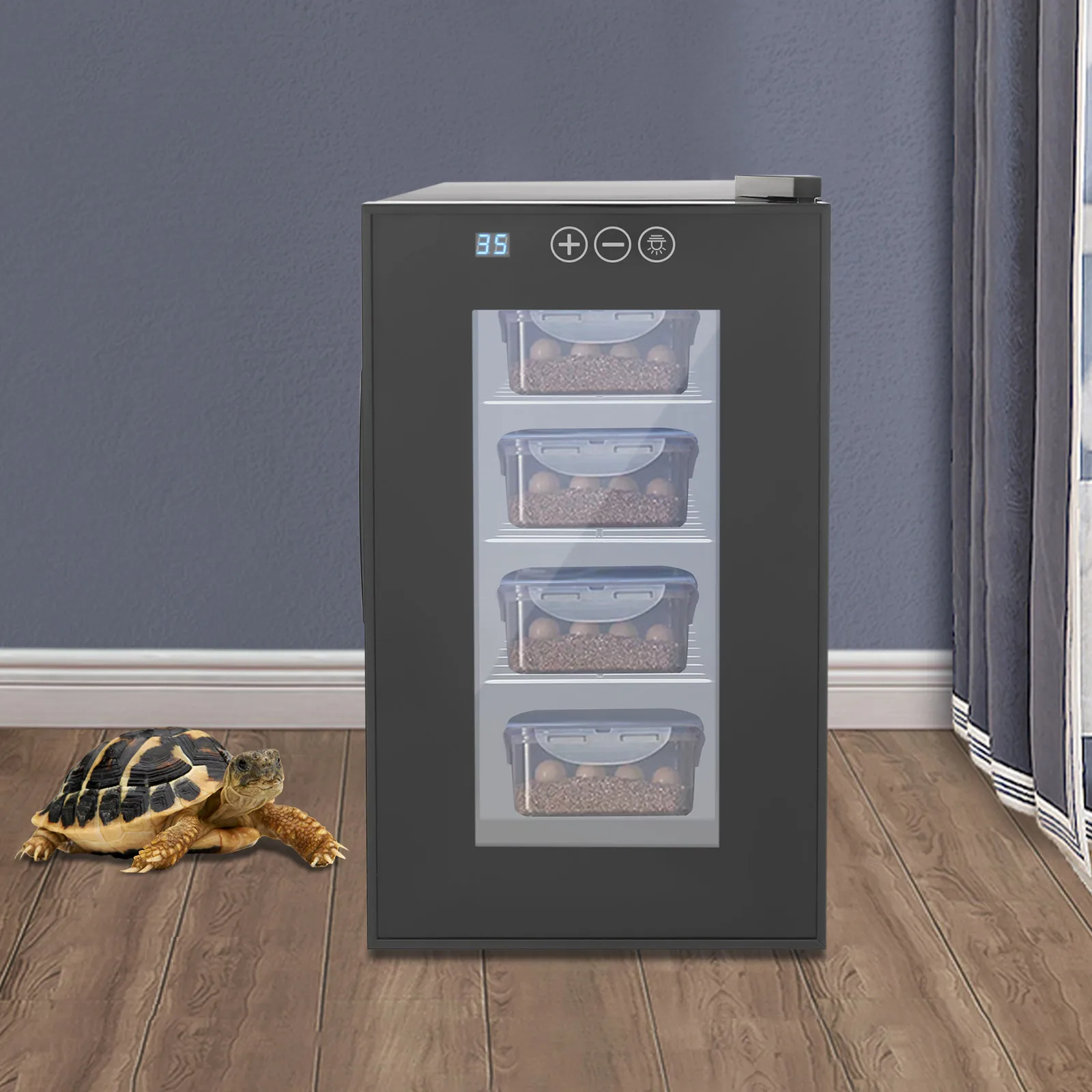 Reptile Egg Incubator wth Constant Temperature and Humidity 23L Egg Incubator 10-40°C Precise Temperature for Hatching