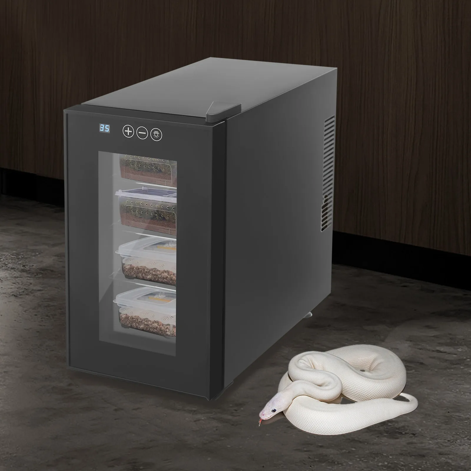 Reptile Egg Incubator wth Constant Temperature and Humidity 23L Egg Incubator 10-40°C Precise Temperature for Hatching