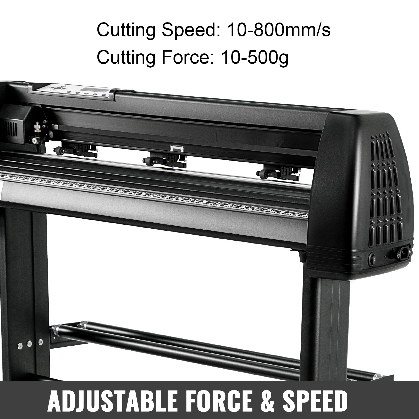 SucceBuy 28/34 Inch Vinyl Cutter Machine W/ Floor Stand Vinly Sign Cutting Plotter Starter Kits Software Adjustable Force Speed