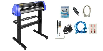 SucceBuy 28/34 Inch Vinyl Cutter Machine W/ Floor Stand Vinly Sign Cutting Plotter Starter Kits Software Adjustable Force Speed