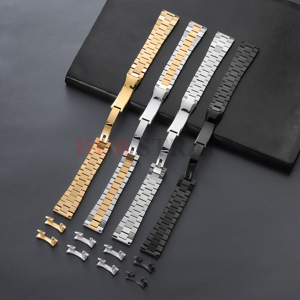 20/21/22mm Three Beads 304 Metal Curved End Watch Band men women for Rolex DATEJUST Jubilee Stainless Steel Bracelet Accessories