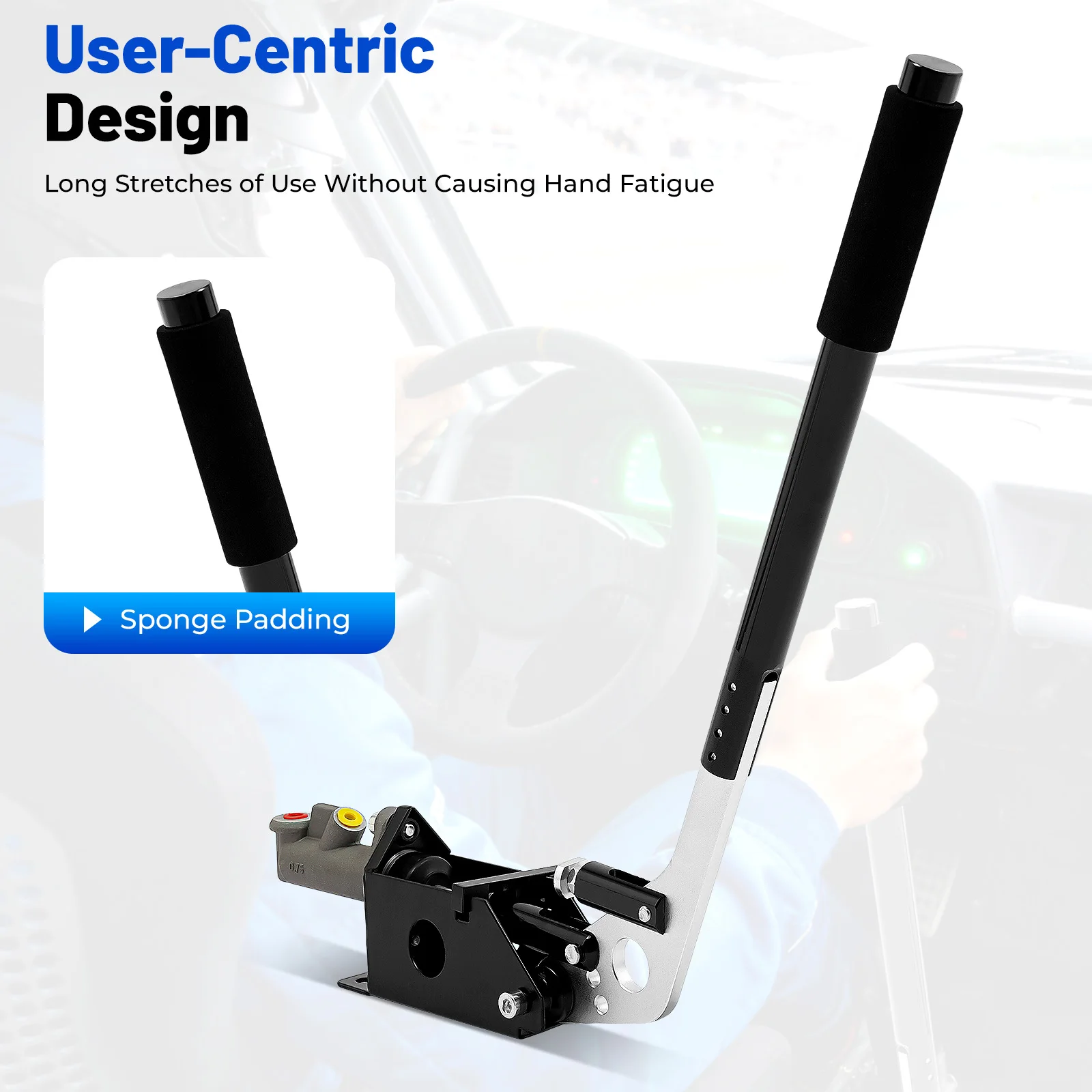 Hydraulic Handbrake Aluminum Alloy Hall Sensor Drift Sim Game Steering Wheel PC Racing Simulator Accessories Gear Shift Lever
