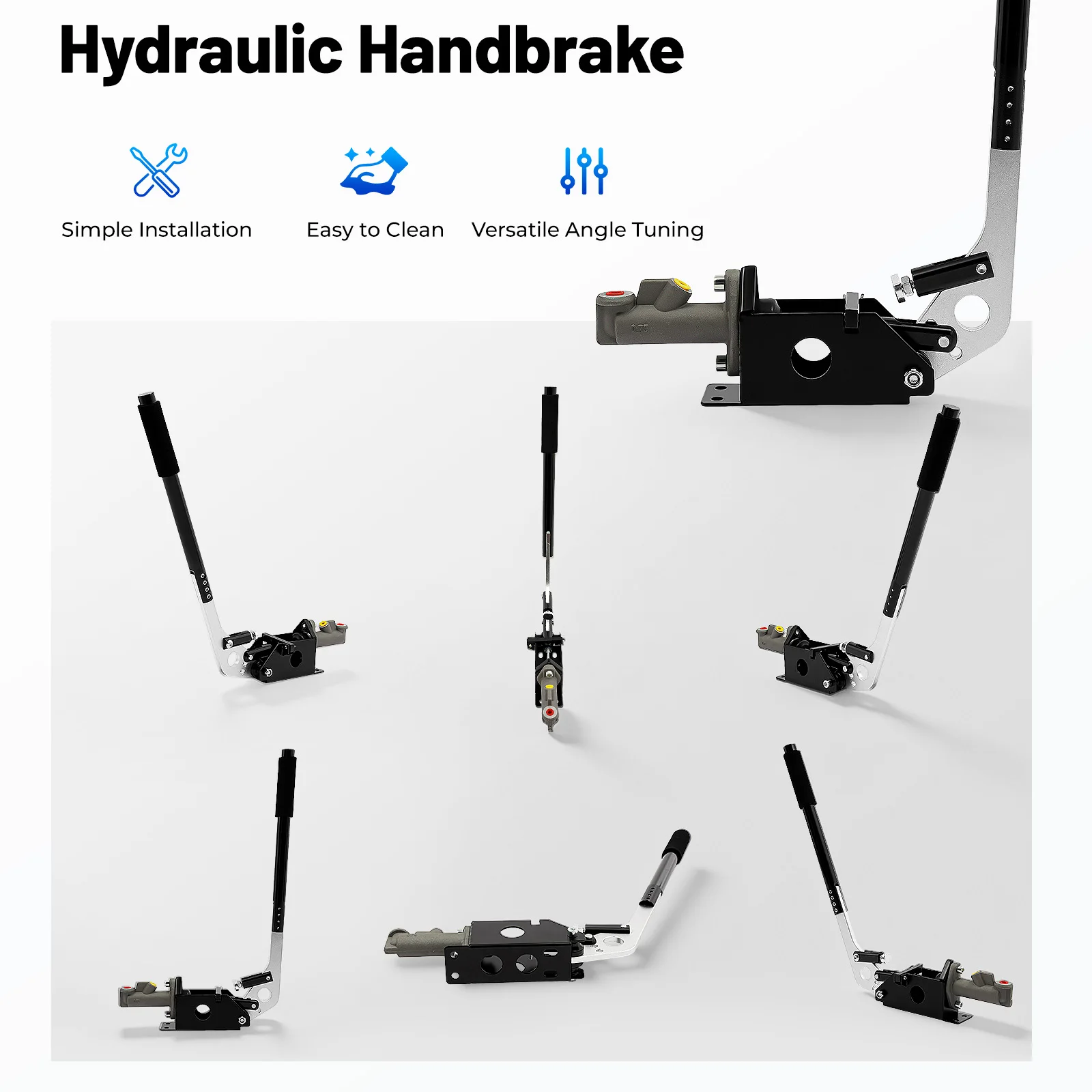 Hydraulic Handbrake Aluminum Alloy Hall Sensor Drift Sim Game Steering Wheel PC Racing Simulator Accessories Gear Shift Lever