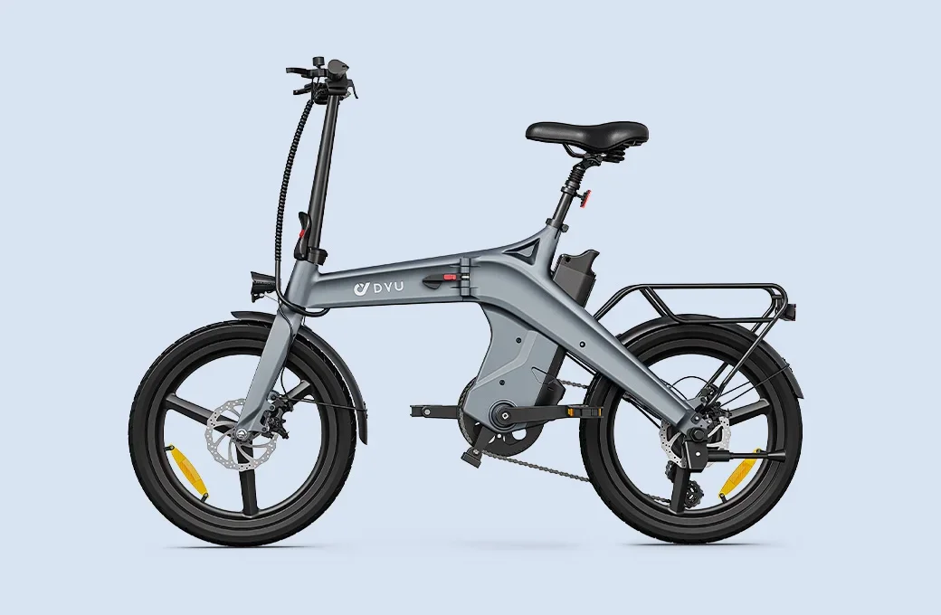 DYU T1 E Bike 250W Brushless Motor 36V10AH Lithium Battery Magnesium Alloy Electric Bike Adult 20-in Tire Fold Electric Bicycle