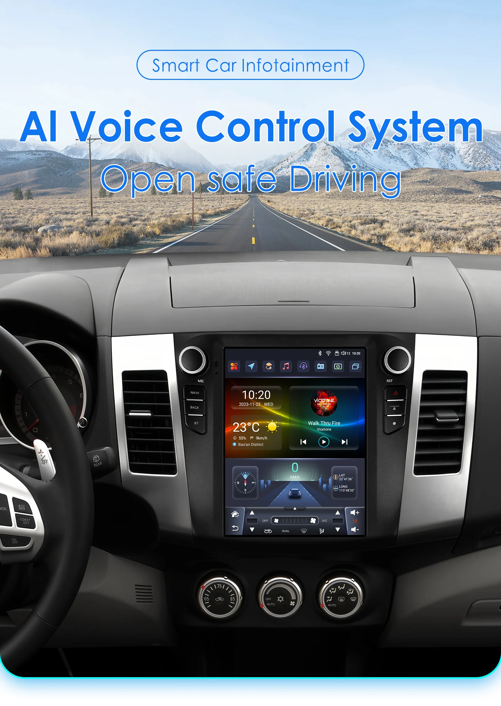 Hizpo For Tesla Style Stereos for Citroen C-Crosser Peugeot 4007 Mitsubishi Outlander XL 2 2005 - 2011 Carplay Android Car Radio