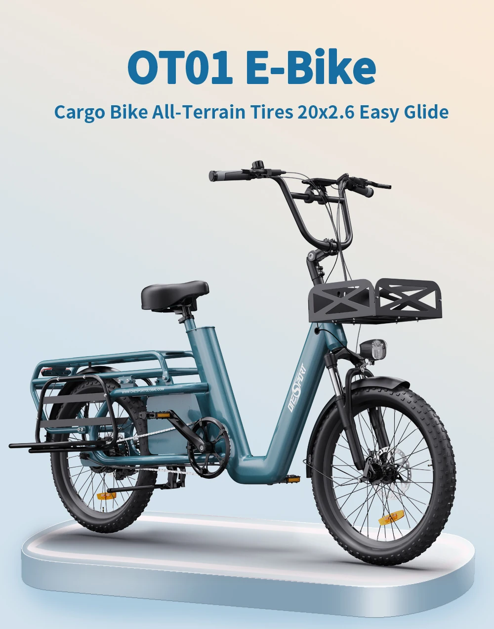 ONESPORT-OT01 Electric Bike, 48V 27Ah Battery Electric Bicycle 20 Inch, Max Speed 25 km/h Range 100 km Adult E-bike