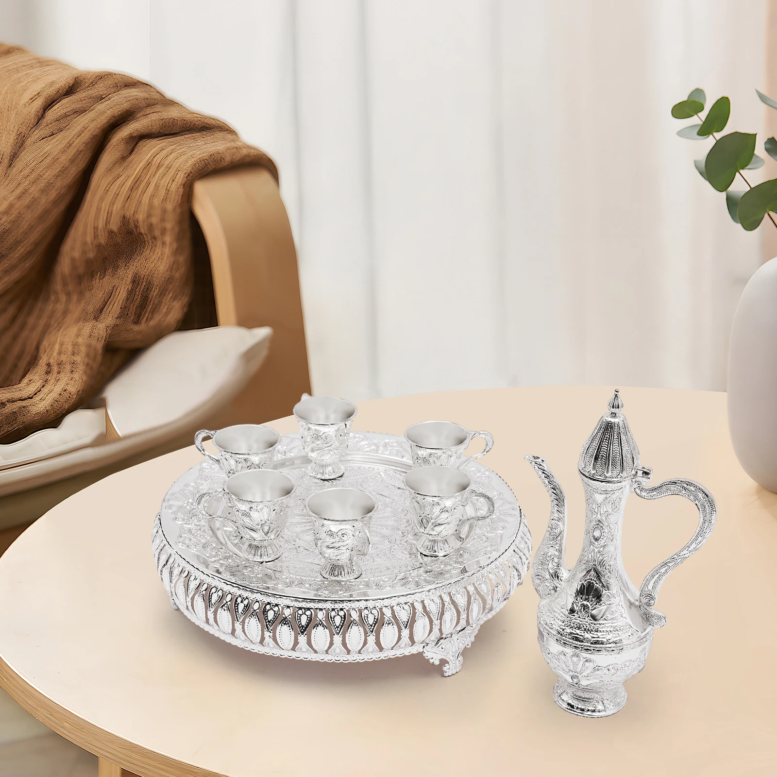 Coffee Cup and Teapot Set Tea Service Set Tea Service Set for Tea Table Decoration
