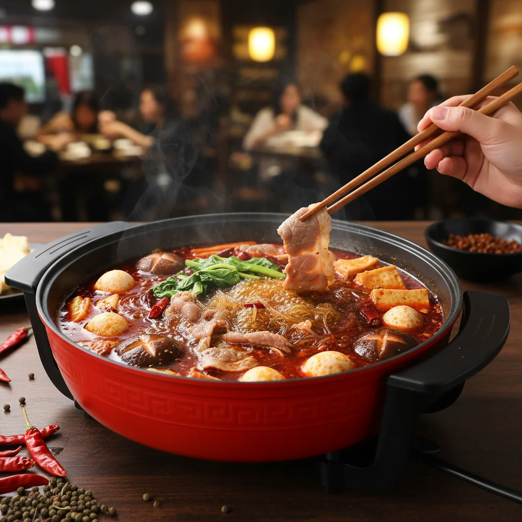 31cm Multifunction Electric Pot| 1360W 6L Household Hot Pot Cooker| Heating Pan w/ Thermostat Control, Lid