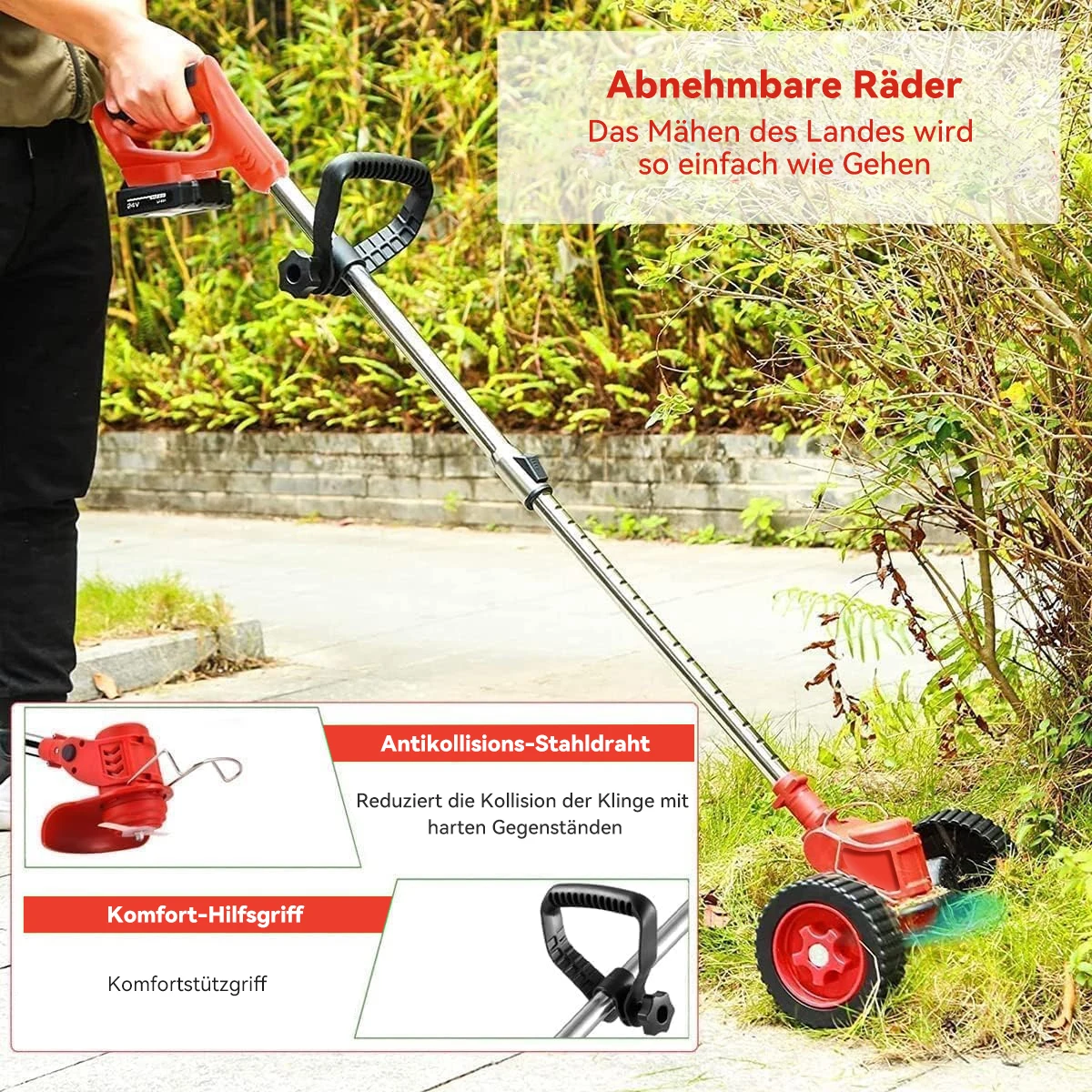 Electric Brushless Motor Cordless Cutter Household Weeder For Garden Lawn Trimming Pruning Tools