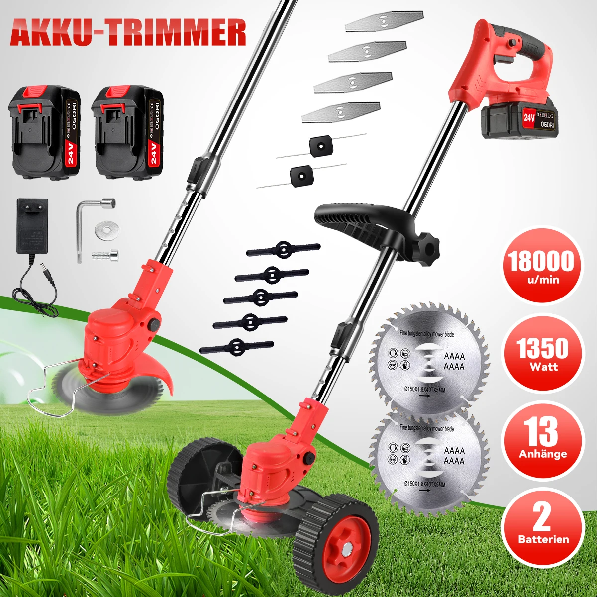 Electric Brushless Motor Cordless Cutter Household Weeder For Garden Lawn Trimming Pruning Tools