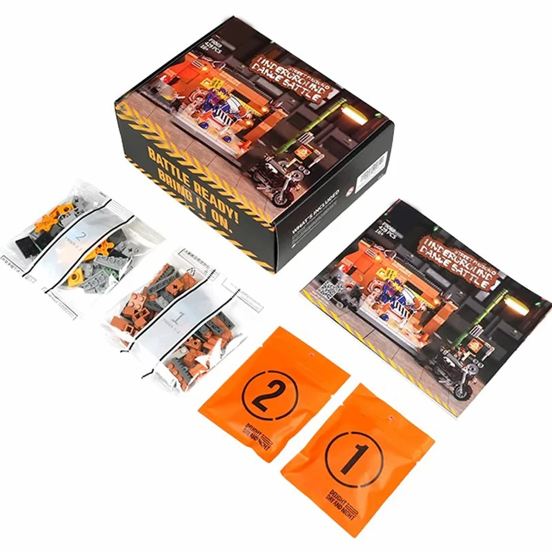 Underground Dance Battle 5 Figures Modular Buildings Blocks City View Architecture Brick Model Kit Toy Adults Kid Gift 429PCS