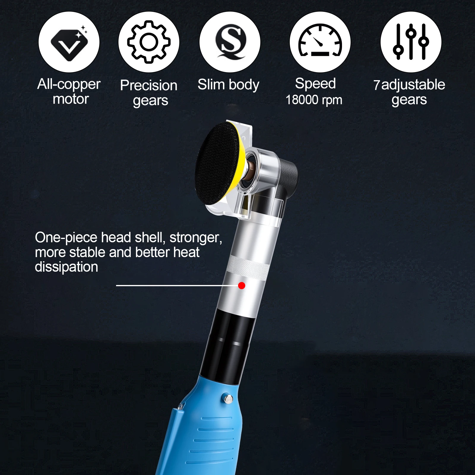 200W Electric Ceramic Tile Beauty Swing Tool 200W Electric Straight Grinder 7 Speeds Cleaning Machine Grinder Sander Polisher