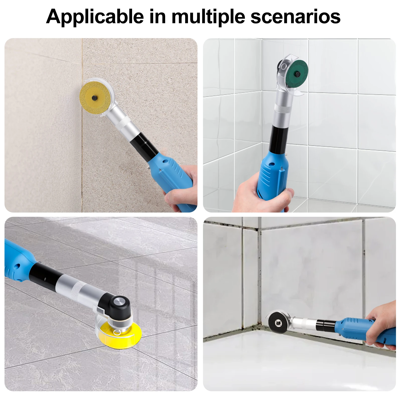 200W Electric Ceramic Tile Beauty Swing Tool 200W Electric Straight Grinder 7 Speeds Cleaning Machine Grinder Sander Polisher