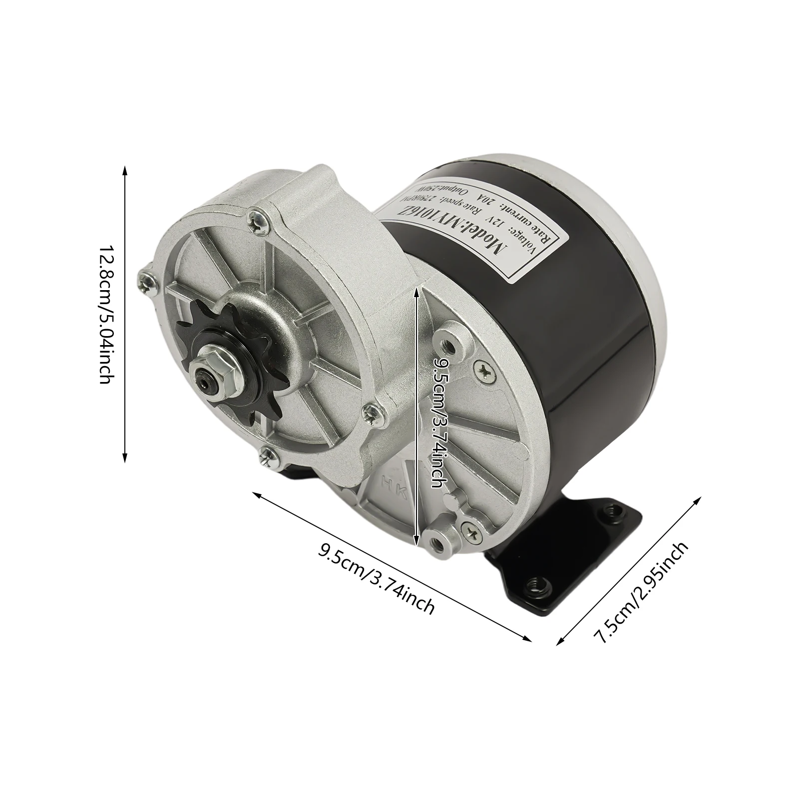 Reduced Gear Motor| 12V Brushed DC Motor| 250W 2750RPM Electric Gear Motor